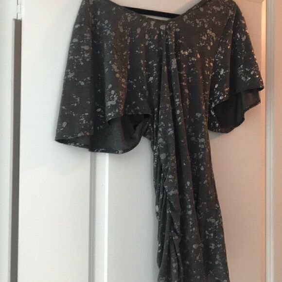 NEW Aqua - Grey Silver Black Dress w Zip - Small - Picture 5 of 5